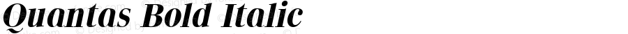 Quantas Bold Italic