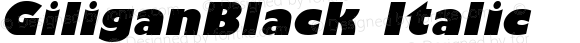 GiliganBlack Italic