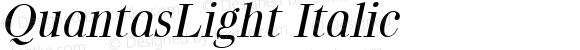 QuantasLight Italic