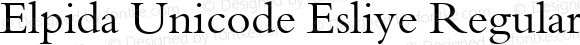 Elpida Unicode Esliye Regular