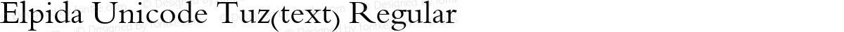 Elpida Unicode Tuz(text) Regular