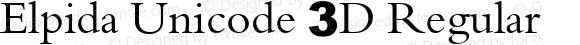 Elpida Unicode 3D Regular