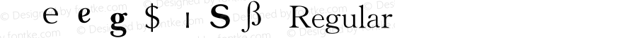 华光英文符号库二 Regular V4.0