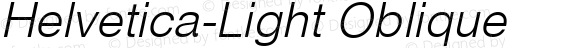 Helvetica-Light Oblique
