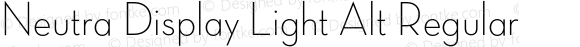 Neutra Display Light Alt Regular