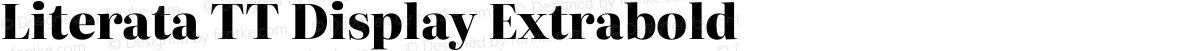 Literata TT Display Extrabold