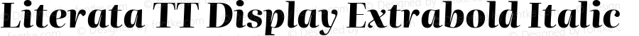 Literata TT Display Extrabold Italic