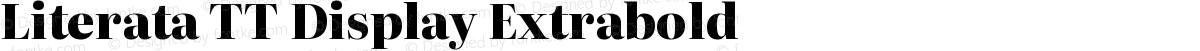 Literata TT Display Extrabold