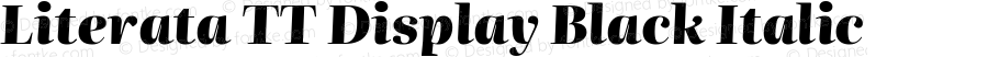 Literata TT Display Black Italic