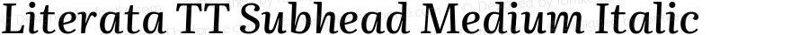 Literata TT Subhead Medium Italic