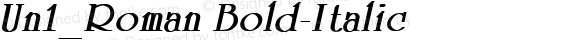 Un1_Roman Bold-Italic