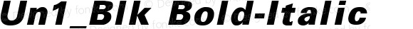 Un1_Blk Bold-Italic