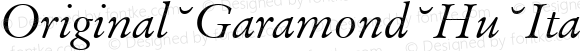 Original Garamond Hu Italic