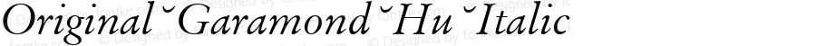 Original Garamond Hu Italic