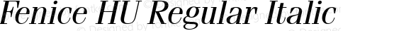 Fenice HU Regular Italic