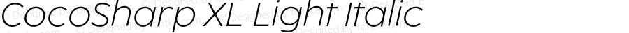 CocoSharp XL Light Italic