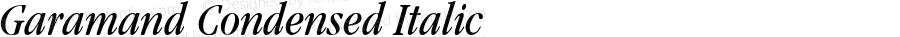Garamand Condensed Italic