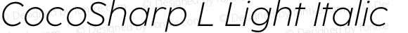 CocoSharp L Light Italic