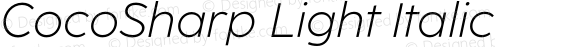 CocoSharp Light Italic