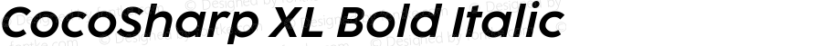 CocoSharp XL Bold Italic