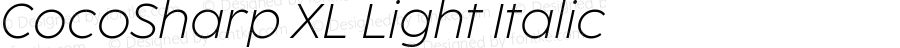 CocoSharp XL Light Italic