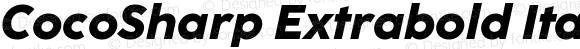 CocoSharp Extrabold Italic