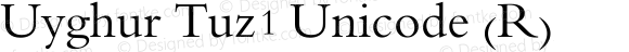 Uyghur Tuz1 Unicode (R) Version 2.00 September 29, 2004, initial release