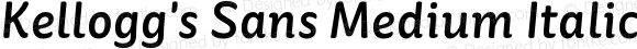 Kellogg's Sans Medium Italic