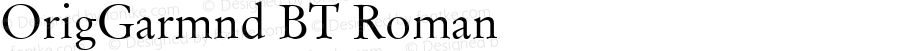 Original Garamond BT