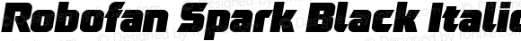 Robofan Spark Black Italic