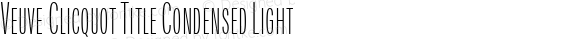 Veuve Clicquot Title Condensed Light