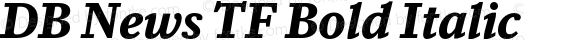 DB News TF Bold Italic