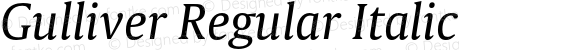 Gulliver Regular Italic