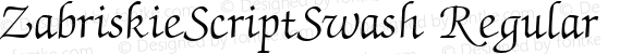 ZabriskieScriptSwash Regular