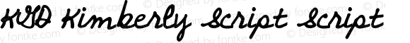 KGD Kimberly Script Script