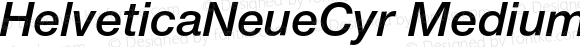 HelveticaNeueCyr Medium Italic
