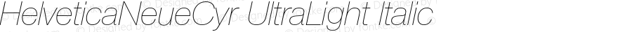 HelveticaNeueCyr-UltraLightItalic