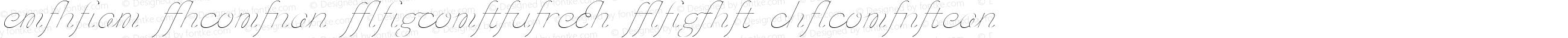 Chic Hand Ligatures Light Slanted