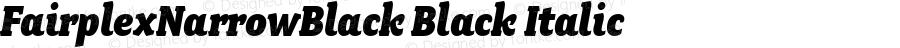 FairplexNarrowBlack Black Italic 001.000