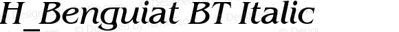 H_Benguiat BT Italic