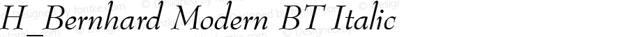 H_Bernhard Modern BT Italic 1997.01.28