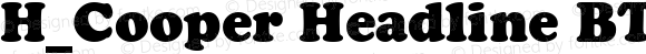 H_Cooper Headline BT Black