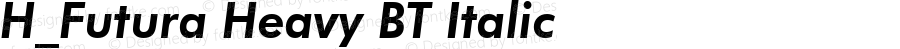 H_Futura Heavy BT Italic 1997.01.25