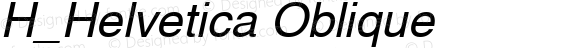 H_Helvetica Oblique