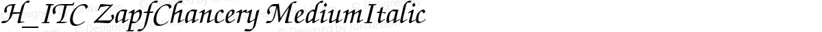 H_ITC ZapfChancery MediumItalic