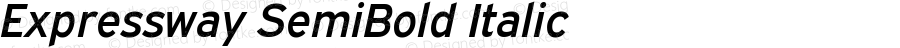 Expressway SemiBold Italic