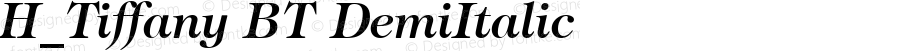 H_Tiffany BT DemiItalic