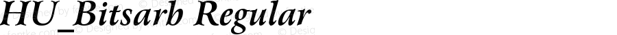 HU_Bitsarb Regular Copyright (c) 1997 by WoodStone.