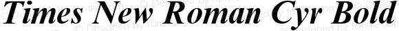 Times New Roman Cyr Bold Italic Version 1.0 - November 1992