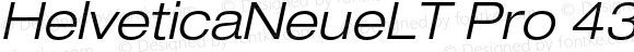 HelveticaNeueLT Pro 43 LtExO Regular